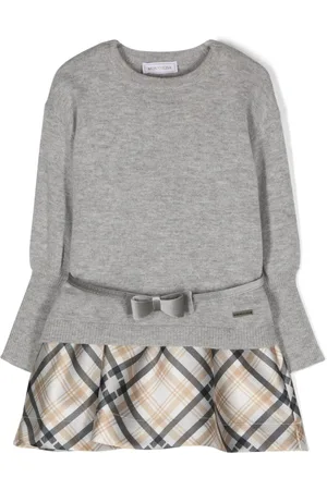 MONNALISA Set con vestido sin mangas a cuadros tartán