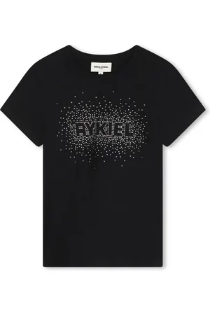 Sonia Rykiel Enfant Camiseta con logo de strass