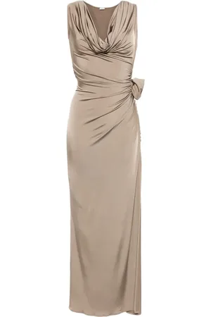 MAGDA BUTRYM Vestido midi con apliques florales
