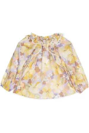 ZIMMERMANN Blusa Pop con cuello fruncido