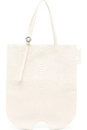 OFF-WHITE Bolso shopper con efecto de piel de serpiente