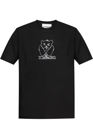Iceberg Camiseta con oso bordado