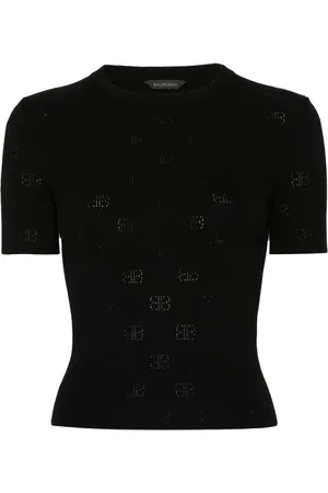 Balenciaga Camiseta BB de punto calado