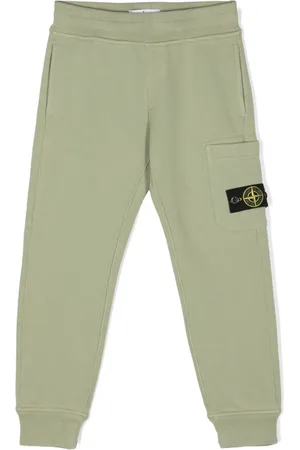Stone Island Pantalones de chándal con distintivo Compass