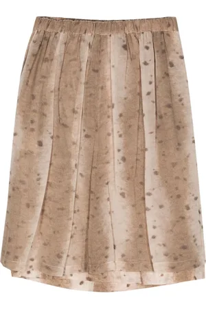 Comme des Garçons Falda midi estampada 2000