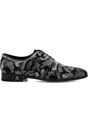 Philipp Plein Zapatos oxford con apliques de cristal
