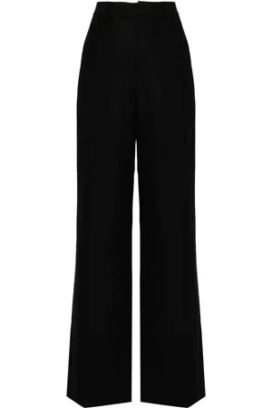 Brunello Cucinelli Pantalones anchos con detalle Monili