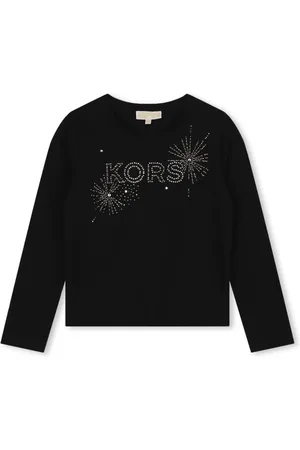 Michael Kors Camiseta con logo de strass