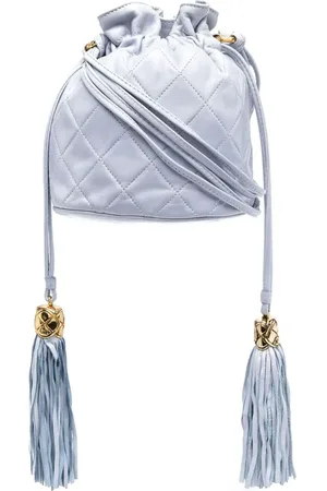 CHANEL Bolso bombonera con acolchado a rombos 1989