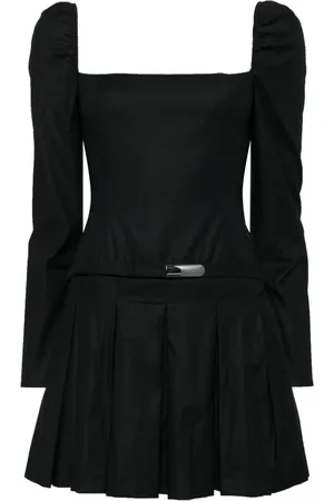 Reformation Vestido Luella plisado