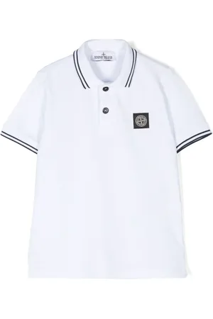Stone Island Polo con parche Compass