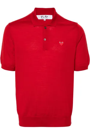 Comme des Garçons Polo con parche de corazón