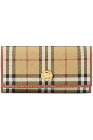 Burberry Cartera plegable a cuadros