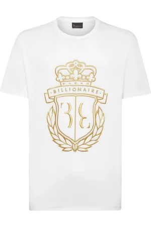 BILLIONAIRE Camiseta Crest con logo bordado