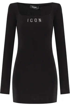 Dsquared2 Vestido corto con logo estampado