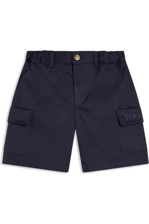 VERSACE Bermudas con logo bordado