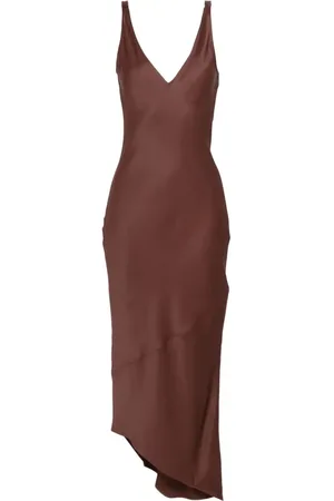 J.W.Anderson Vestido midi con cuello en V