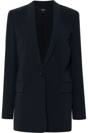 THEORY Blazer plisado con botones