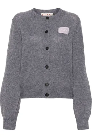 Marni Logo-patch cashmere cardigan