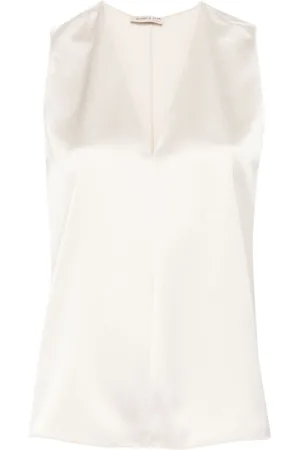 BLANCA Blusa Tropeche sin mangas