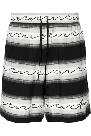 AMIRI Bermudas Wave Baja a rayas