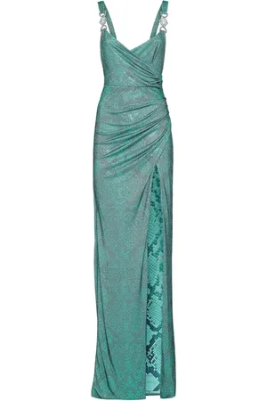 Philipp Plein Vestido largo con apliques de strass