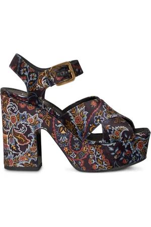 Etro Sandalias con estampado de cachemira