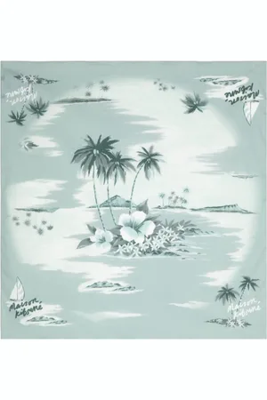 Maison Kitsuné Fular con estampado de isla