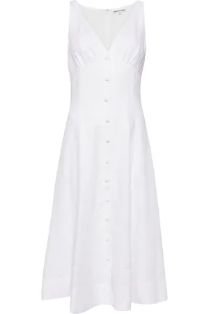 Reformation Vestido Sebastien con cuello en V