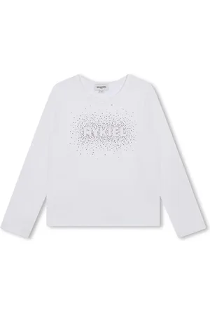 Sonia Rykiel Enfant Camiseta con logo de strass
