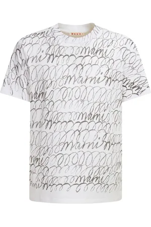 Marni Camiseta con logo estampado