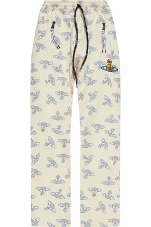 Vivienne Westwood Pantalones de talle alto con logo