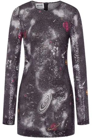 Moschino Vestido corto con motivo astral