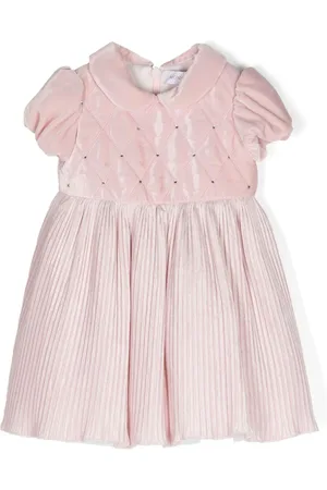 MONNALISA Vestido plisado de terciopelo