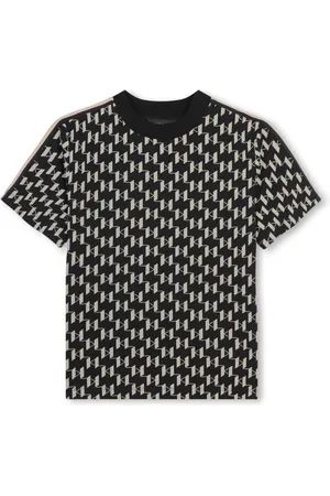 Karl Lagerfeld Camiseta con monograma estampado