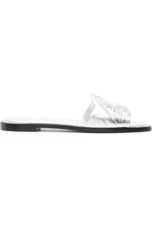 Alexander McQueen Sandalias con logo en relieve