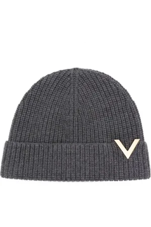 VALENTINO GARAVANI Gorro con placa en V