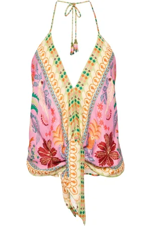 Farm Rio Blusa Fruits Queen de pañuelo