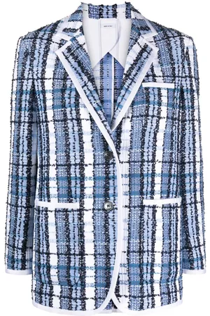 Thom Browne Blazer de bouclé a cuadros