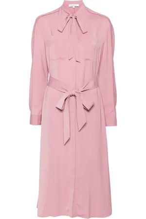Maison Kitsuné Vestido camisero midi con cinturón