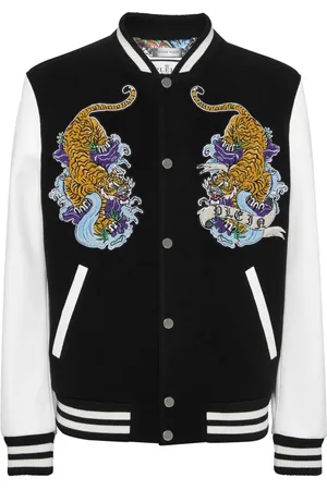 Philipp Plein Chaqueta bomber con parches de tatuaje
