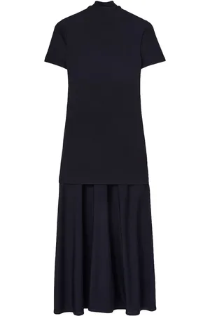 Jil Sander Vestido midi con diseño a capas