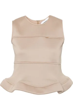 MELITTA BAUMEISTER Top con dobladillo peplum