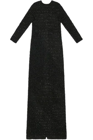 Balenciaga Vestido de tweed con botones en la espalda