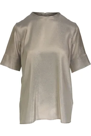 AKRIS Camiseta con detalle de lurex