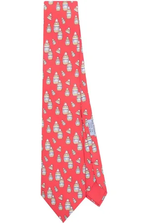 Hermès Corbata con matryoshka estampada 2000