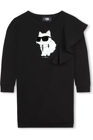 Karl Lagerfeld Vestido con estampado Choupette