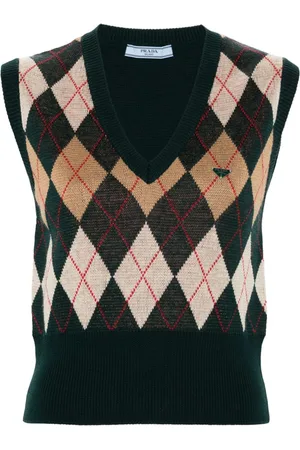 Prada Chaleco con placa triangular