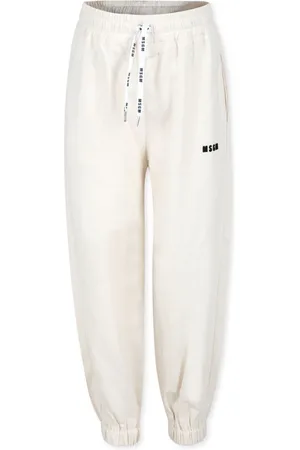 Msgm Pantalones de chándal con logo bordado
