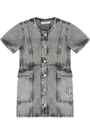 Calvin Klein Vestido vaquero con logo